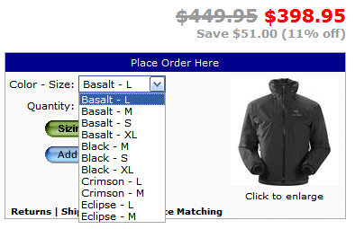 Arcteryx Fission AR Jacket - Men’s $398.95