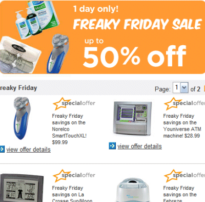 Drugstore Freaky Friday Sale today.