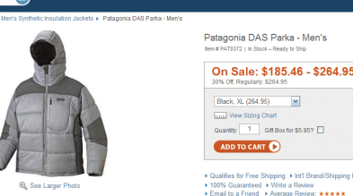 Patagonia: Men’s Das Parka from $185 at Backcountry.com