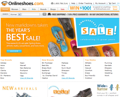 Onlineshoes.com Coupons