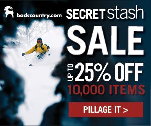 Backcountry - Secret Stash Sale - Up to 25% off 10,000 items 