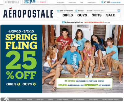 aeropostale coupon codes