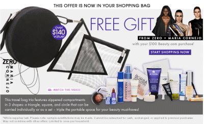 free deluxe sample bag