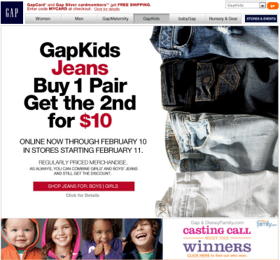 Gap.com Coupon Codes