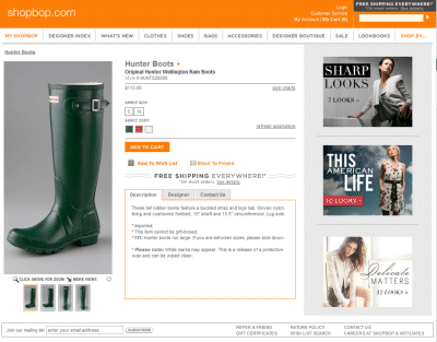 Hunter Boots Original Hunter Wellington Rain Boots