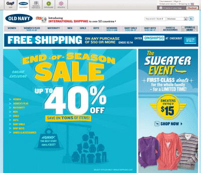 Oldnavy.com Coupon Codes